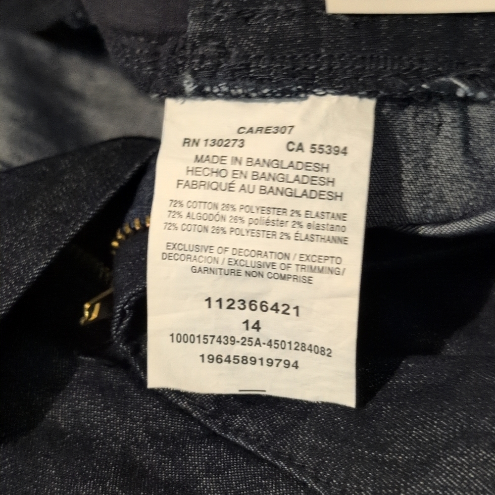 Nwt Lee Comfort Waistband Women's Fresno Denim 6" Short Stretch 14 - Picture 5 of 8